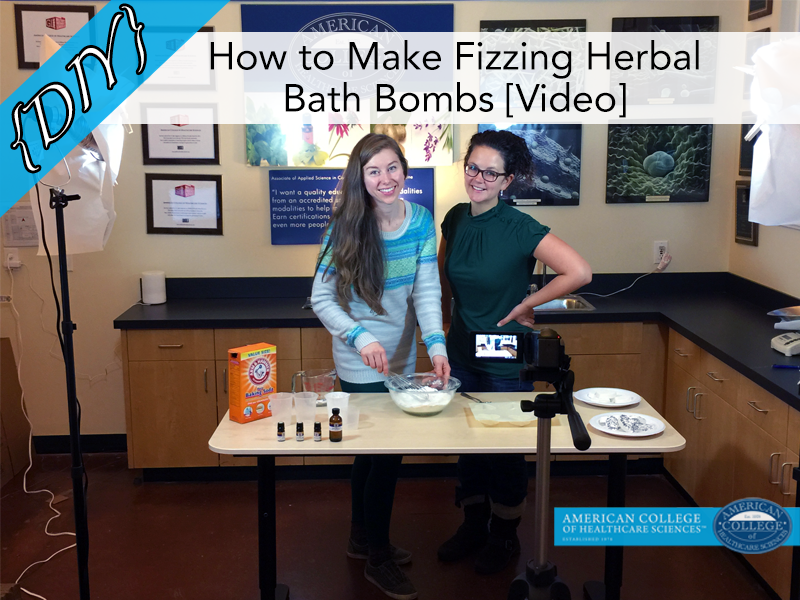 DIY How to Make Fizzing Herbal Bath Bombs