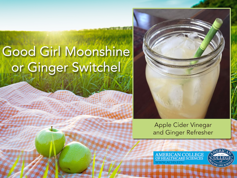 Good Girl Moonshine or Ginger Switchel: Apple Cider Vinegar and Ginger Refresher