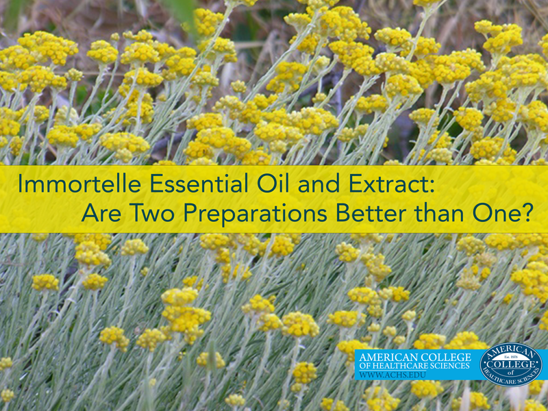 Immortelle Essential Oil and Extract: Are Two Preparations Better than One?