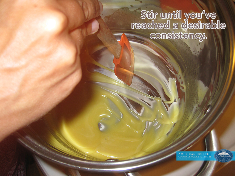stirring your DIY herbal moisturizer