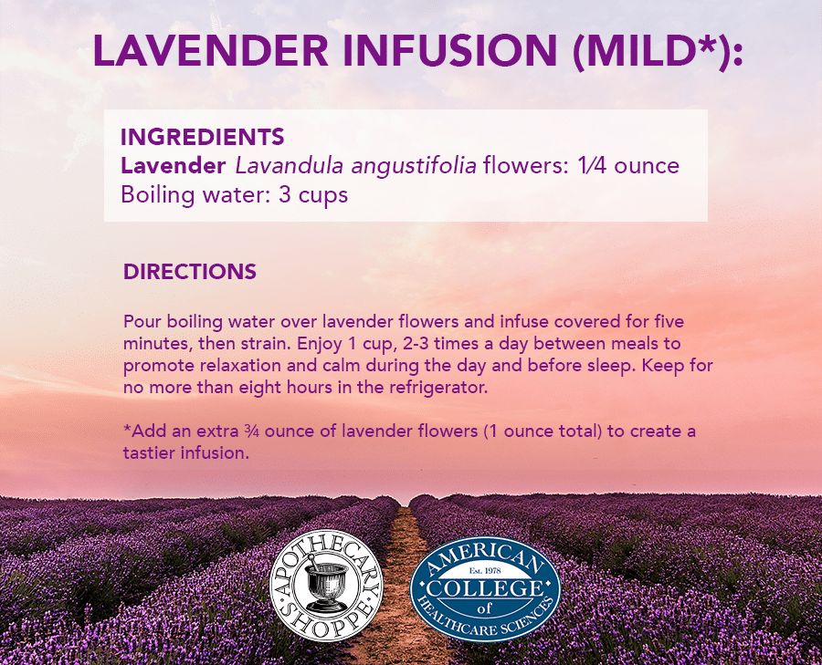 Lavender infusion recipe