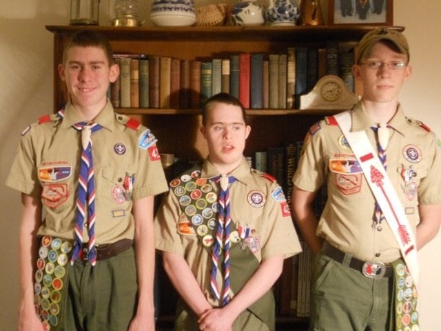 Inga Wieser's Three Sons & Eagle Scouts