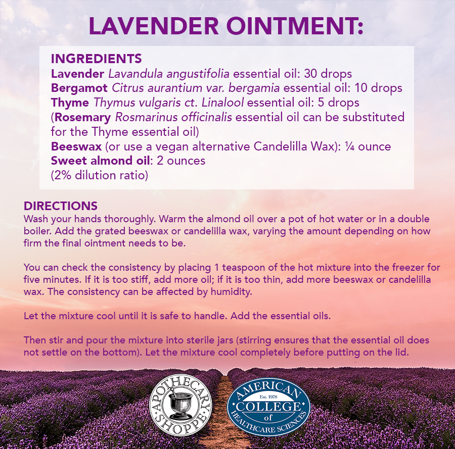 updated Lavender ointment recipe