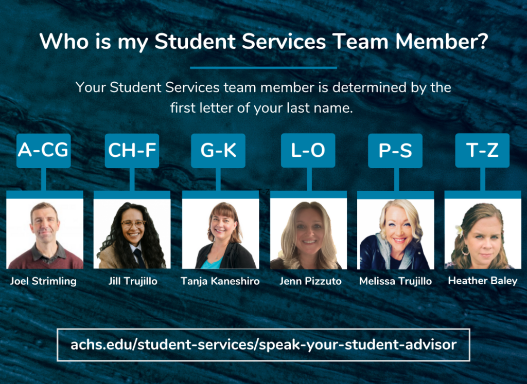 Student Services Team Member assignments