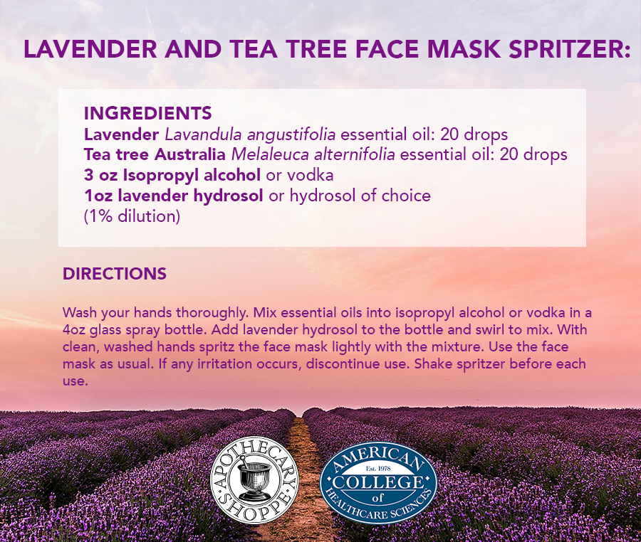 LAVENDER AND TEA TREE FACE MASK SPRITZER recipe