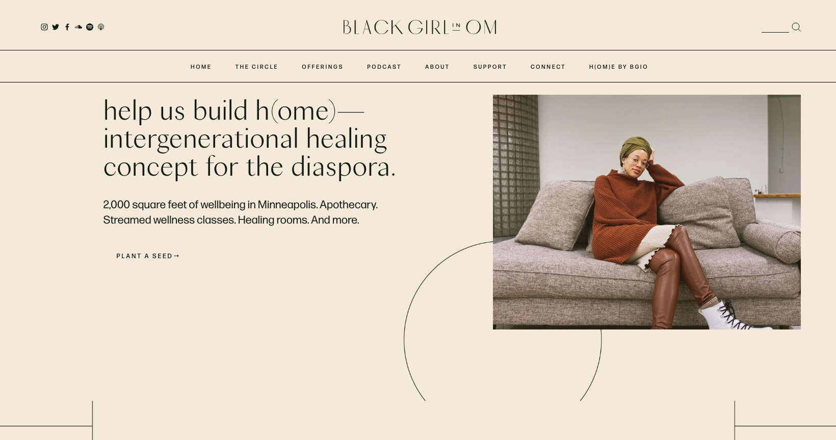 black girl in om website