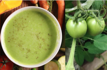 roasted green tomato soup