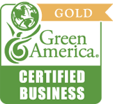 logo for a gold certified business according to Green America