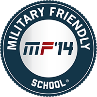 MF 2014 logo to identify military-friendly schools