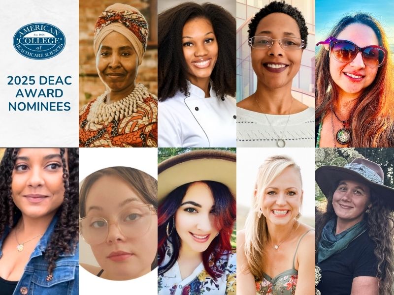 Headshots of the ACHS 2025 DEAC Award Nominees