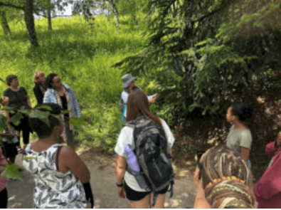 A group taking part in the ACHS Botanical Walk