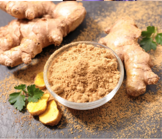ground ginger and ginger root