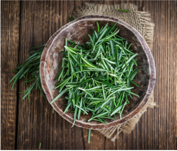 rosemary in a bowl