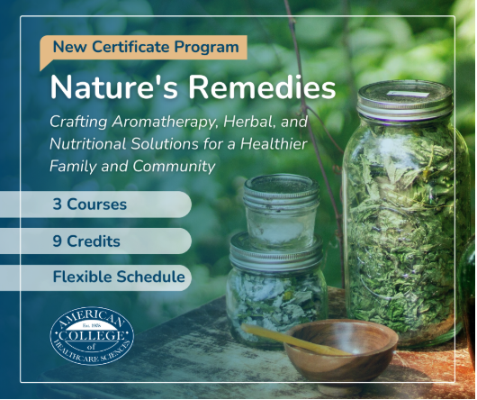 herbs in a jar on an outdoor table