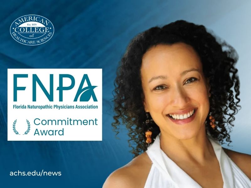 ACHS Dean of Herbal Medicine, Dr. Judith Thompson, Honored with Commitment Award from Florida Naturopathic Physicians Association