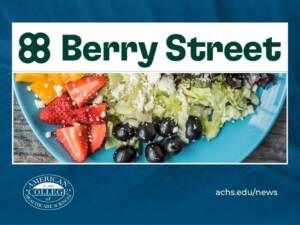 Berry Street logo and a plate of nutritious food