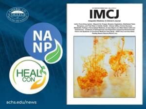 IMCJ Magazine cover, NANP logo, HEALCon logo
