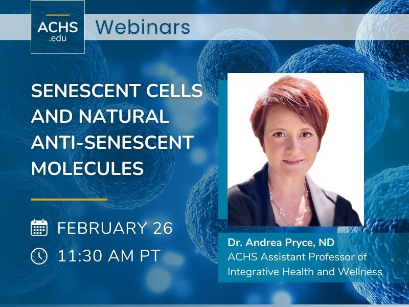 Webinar Senescent Cells and Natural Anti-Senescent Molecules