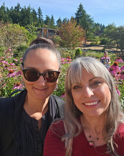 Erin Stewart and Amanda Lattin at Bastyr University.