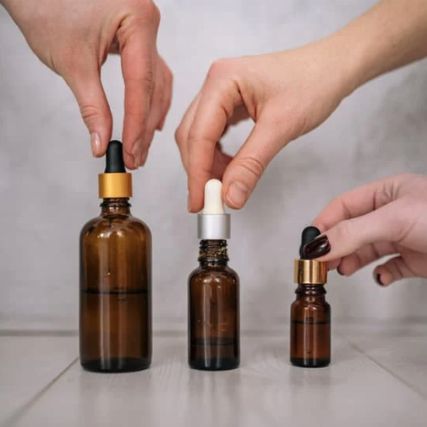 3 bottles of essential oil