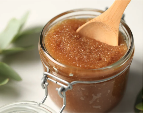 herbal body scrub