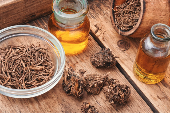 valerian root and valerian essential oil