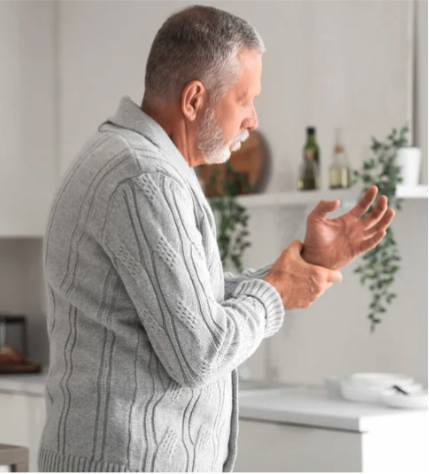 A man with Parkinson's Disease