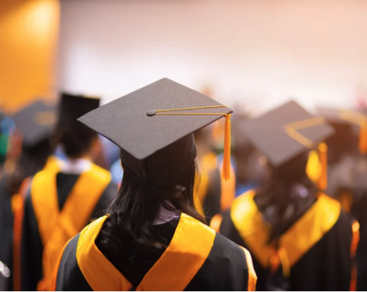 Graduates in regalia