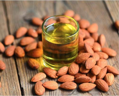Almond oil and almonds