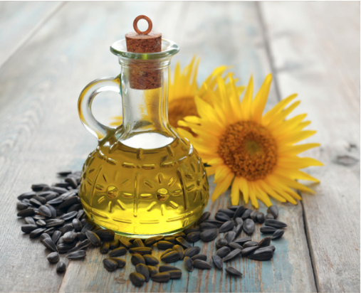 Carrier oil and yellow flower