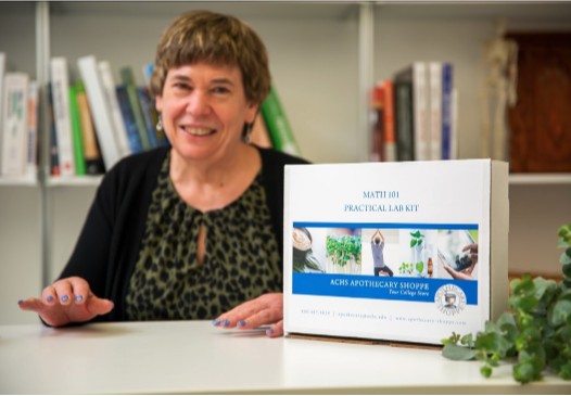 Dr. Lori Holdren with an ACHS lab kit