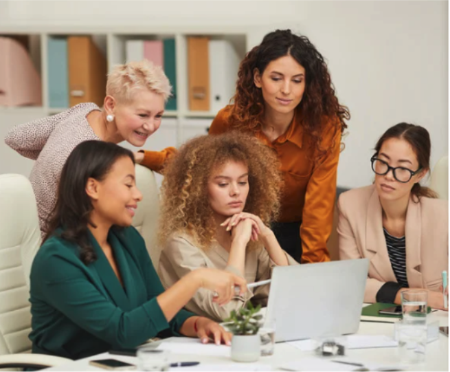 A group of office workers