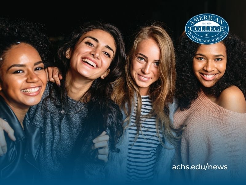 a group of smiling woman