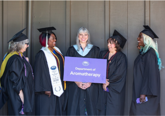 Amanda Lattin with ACHS Aromatherapy Graduates
