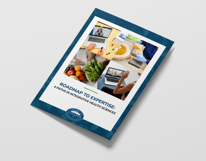 cover of the ebook a roadmap to expertise: 4 paths in integrative health sciences